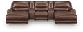 DeepWakes 5-Piece Reclining Sectional with Double Chaise and Storage Consoles