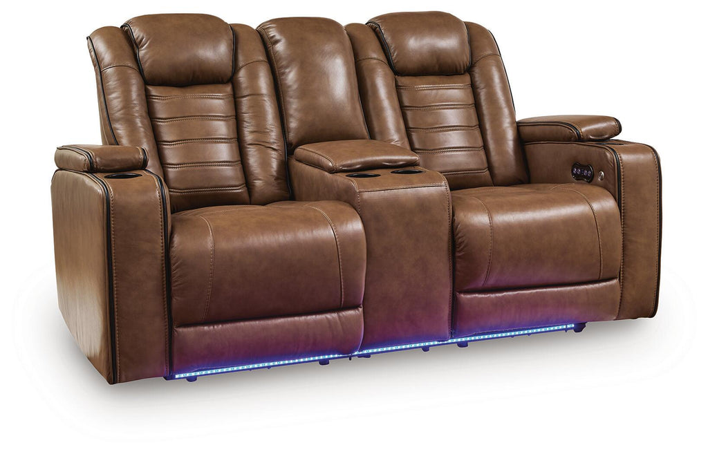 Gruaro Power Reclining Loveseat with Console