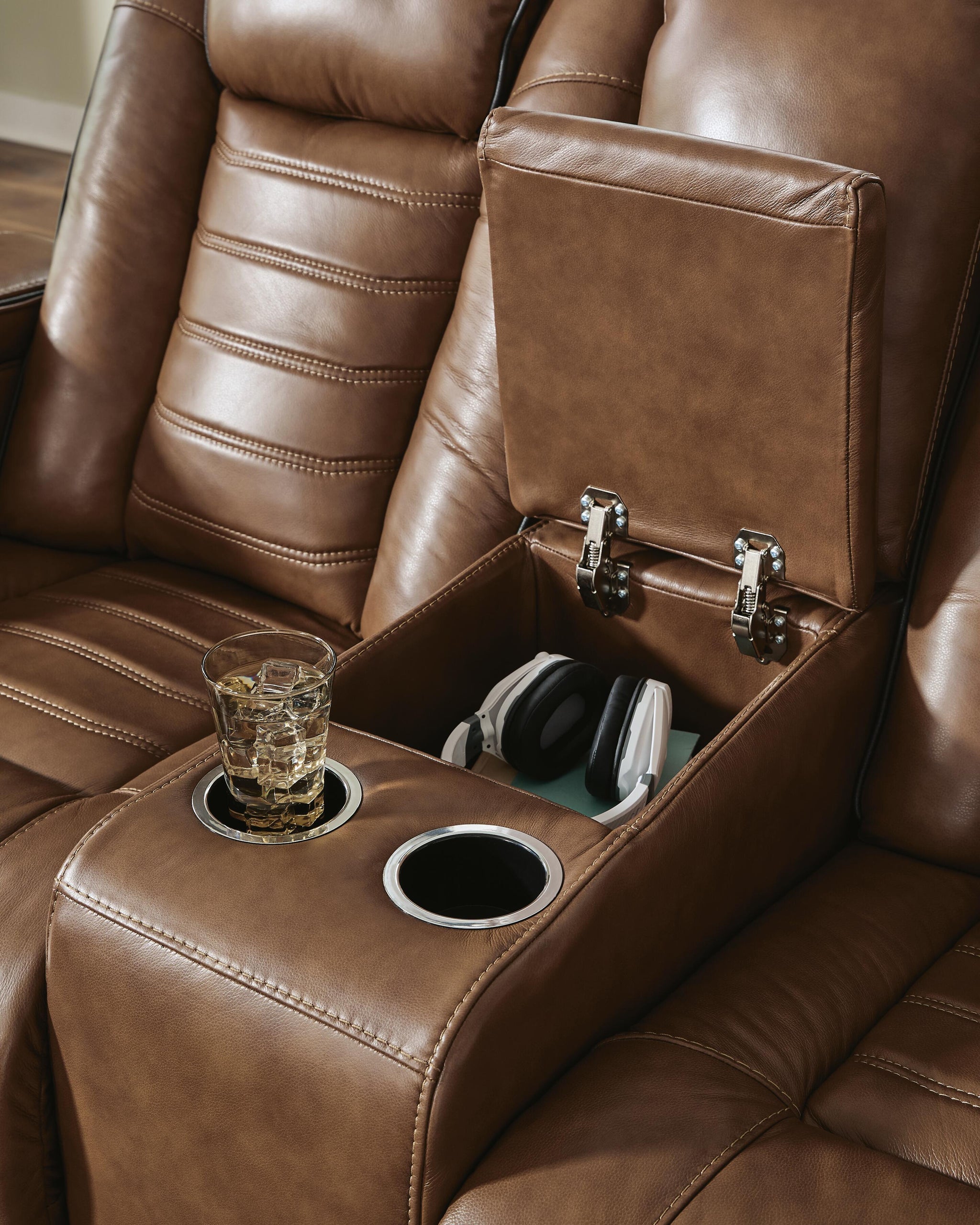 Gruaro Power Reclining Loveseat with Console