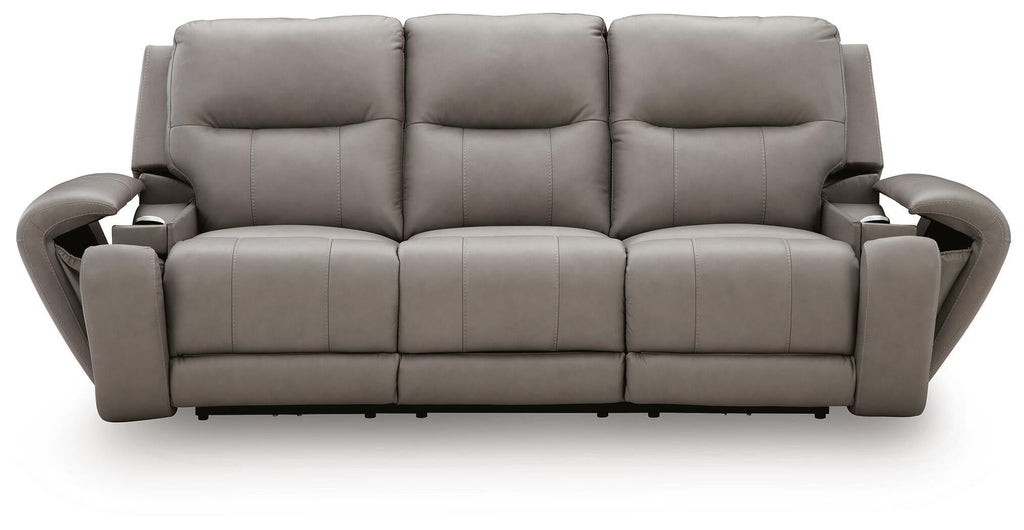 Real Moments Power Reclining Sofa with Audio Seating