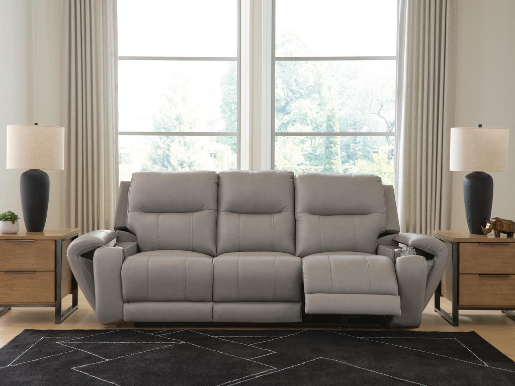Real Moments Power Reclining Sofa with Audio Seating