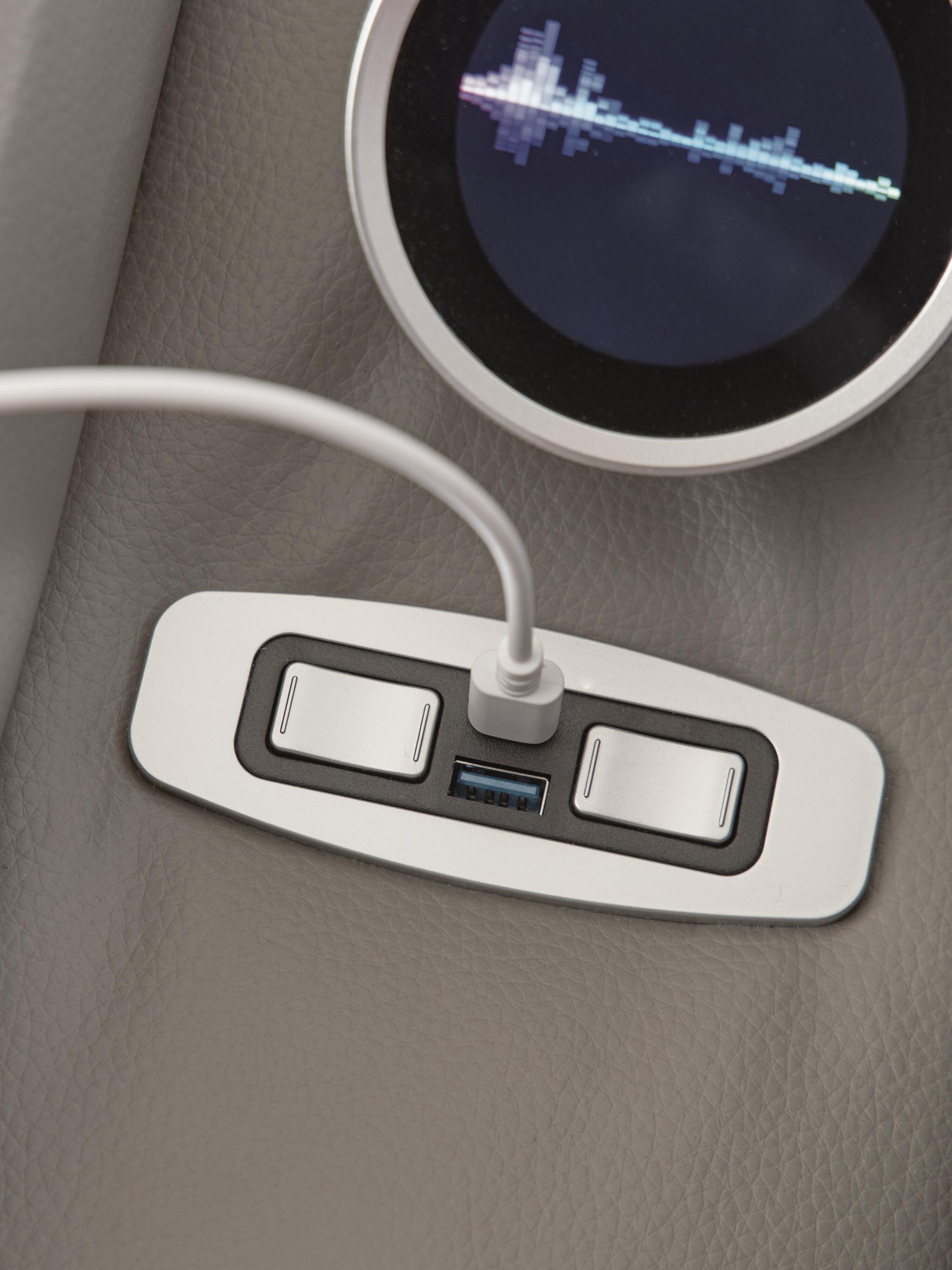 Real Moments Power Reclining Sofa with Audio Seating