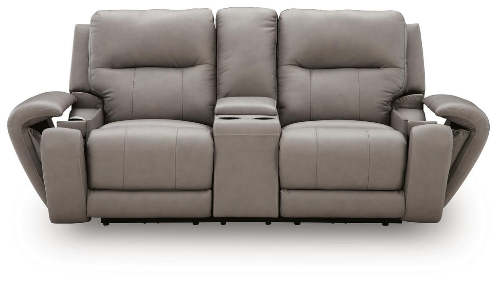 Real Moments Power Reclining Loveseat with Audio Seating